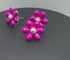 Pure Silver Enamel Flowers 9g (Pack of 3)